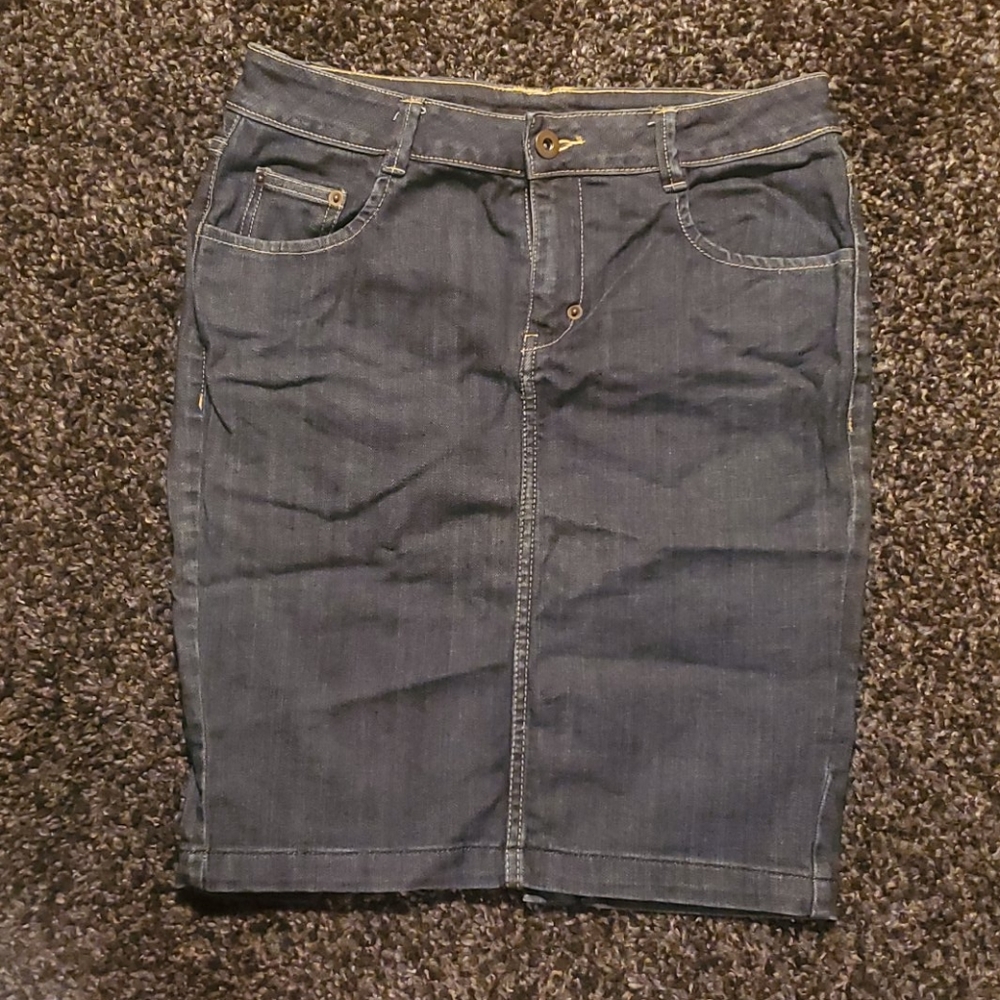 Denim Pencil Skirt